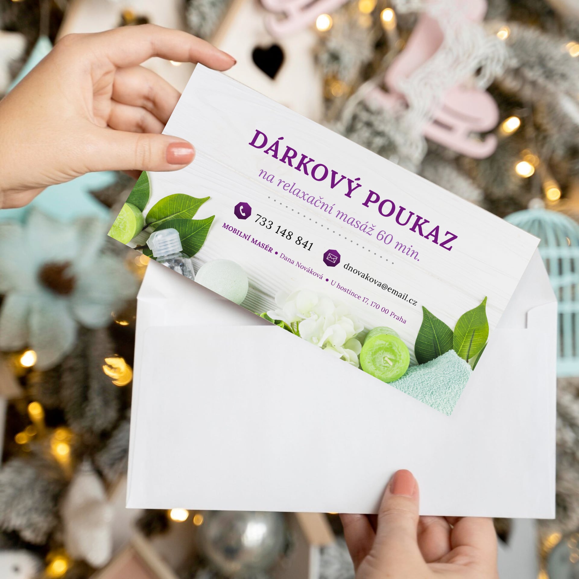 Dárkový poukaz pro masáže