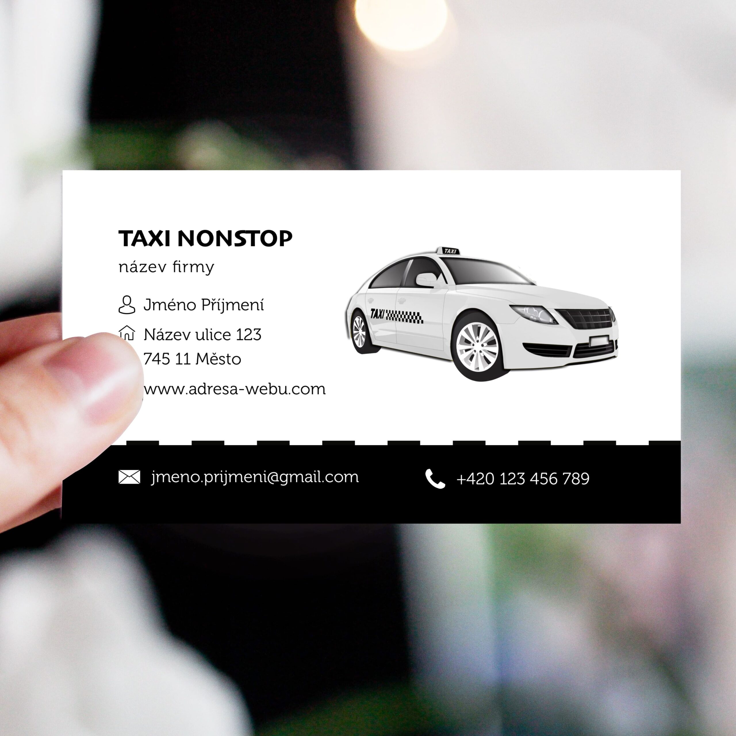 Vizitky pro taxi nonstop