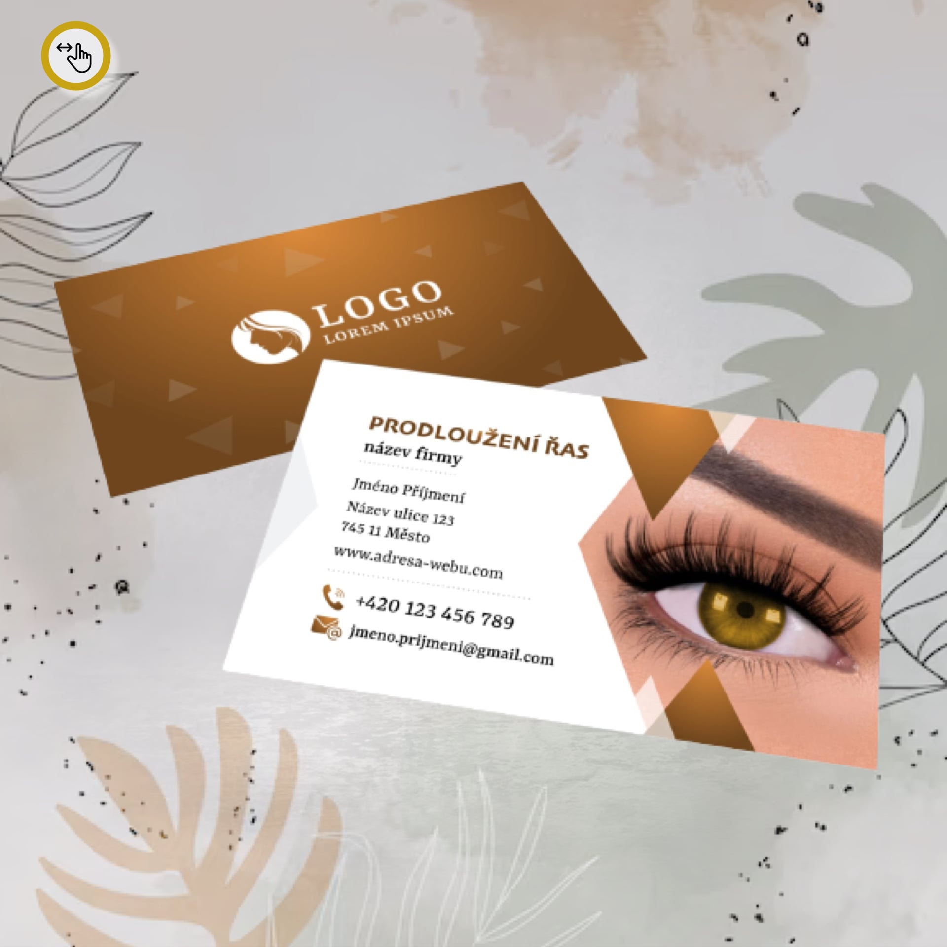 Vizitky pro prodloužení řas