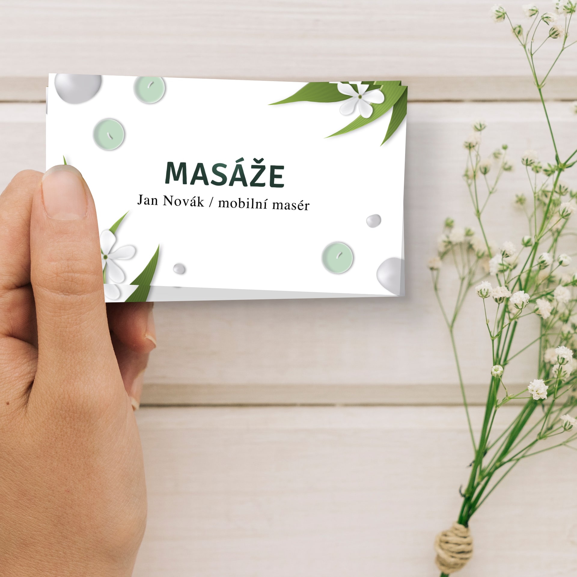 Vizitky pro masáže