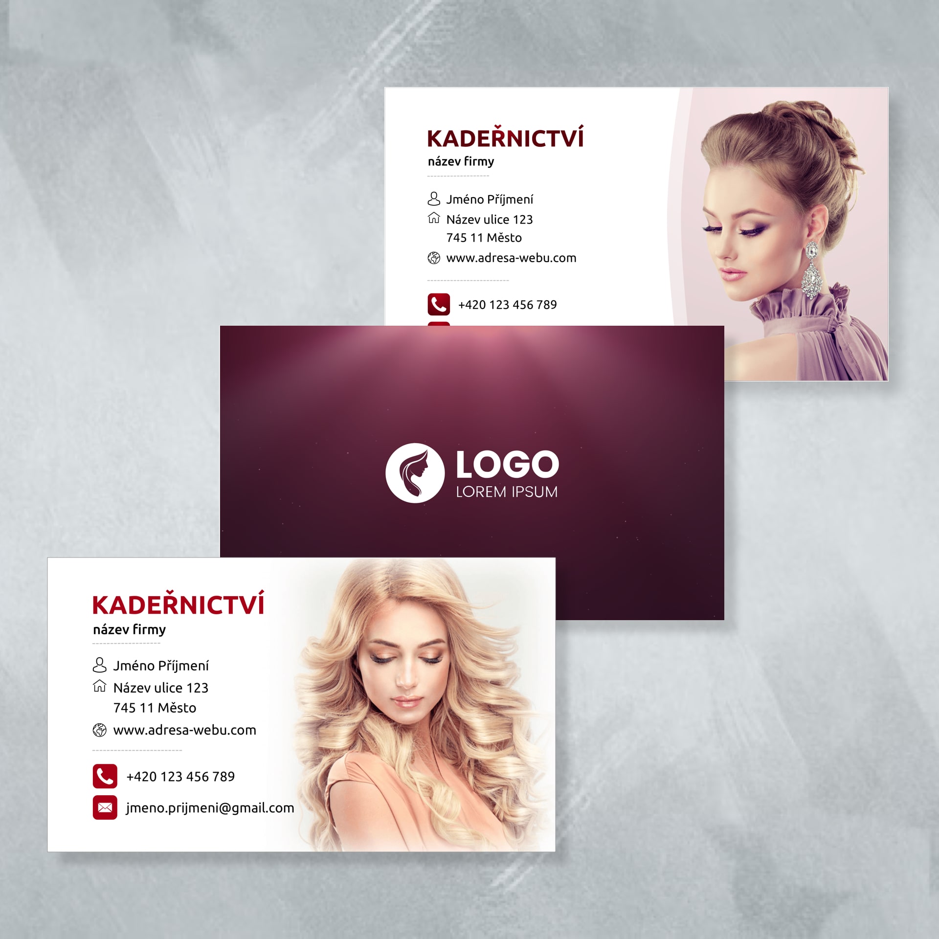 Vizitky pro kadeřnictví